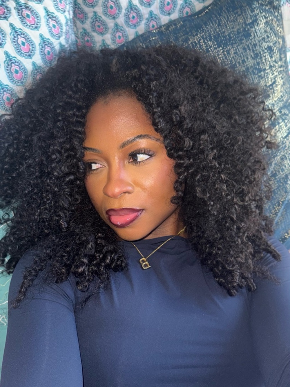 Pixie curly half wig